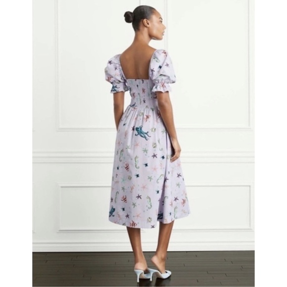 EUC Hill house lilac Ophelia dress in Sea Creatures - Picture 5 of 11